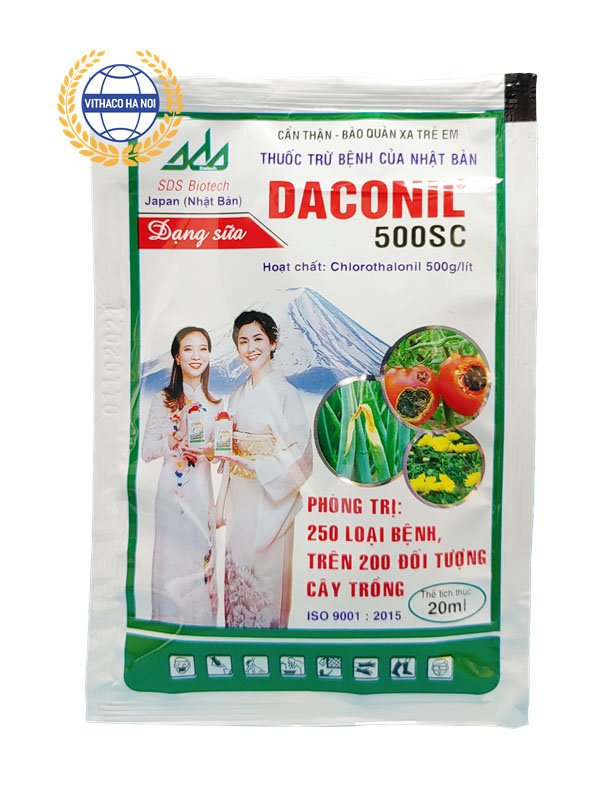 Thuốc Daconil 500SC phòng trừ bệnh ghẻ nhám trên cây có múi