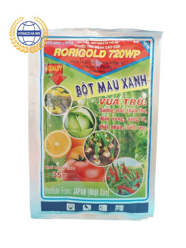 Thuốc trị bệnh thối nhũn trên rau cải Rorigold 720WP