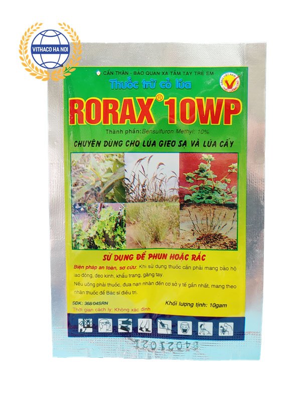 Thuốc trừ cỏ tiền nảy mầm chọn lọc Rorax 10WP