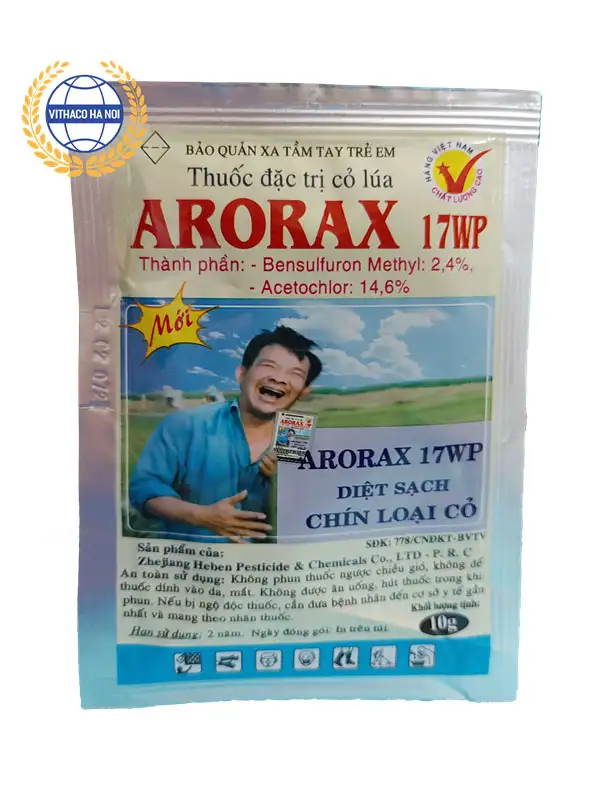 Thuốc trừ cỏ tiền nảy mầm cho lúa Arorax 17WP