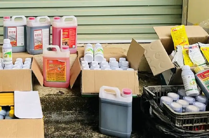 thuốc bảo vệ thực vật không rõ nguồn gốc