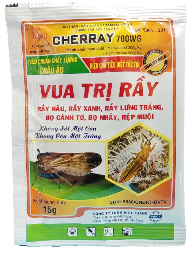 Thuốc đặc trị rầy nâu hại lúa Cherray 700WG