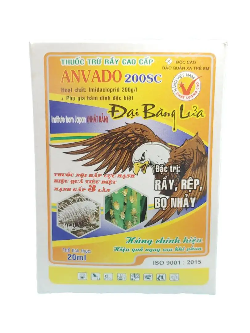 Thuốc trừ rầy nâu nội hấp, phun không cần rẽ luống Anvado 200SC