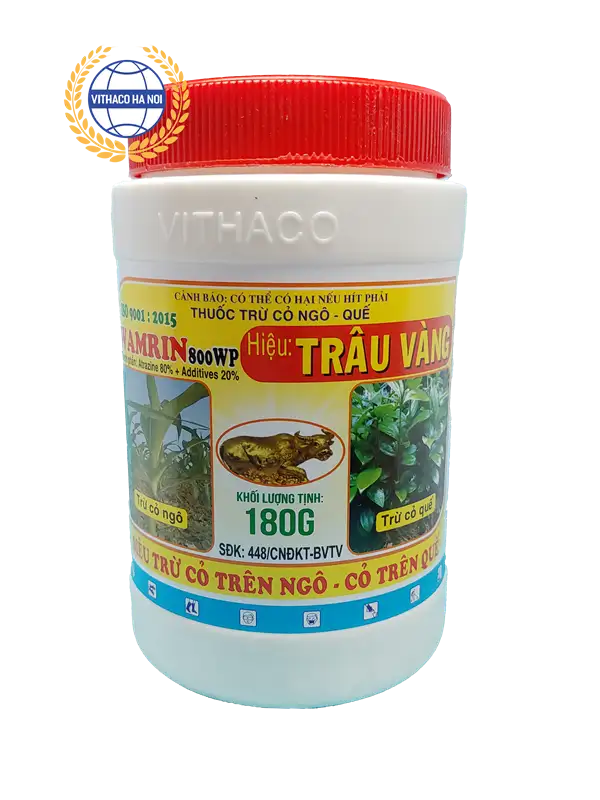 Wamrin 800WP 180gr Trau vang (1) thuốc trừ cỏ Wamrin 800WP